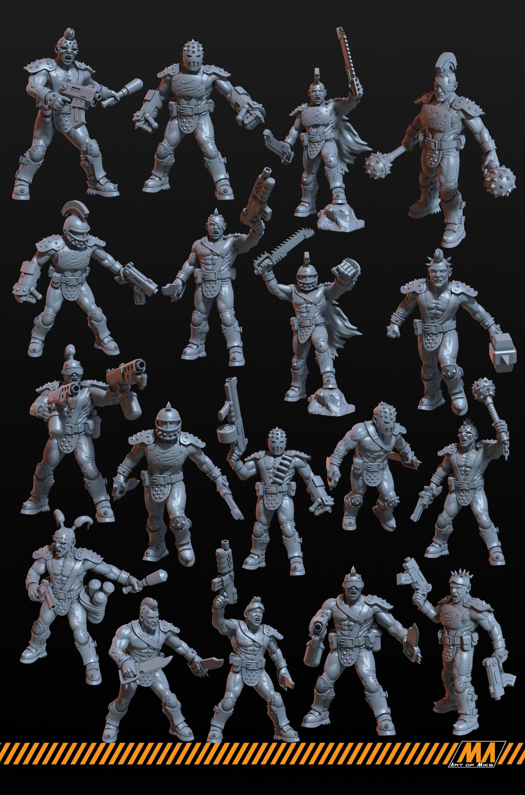 wasteland gangers 3D print model_2