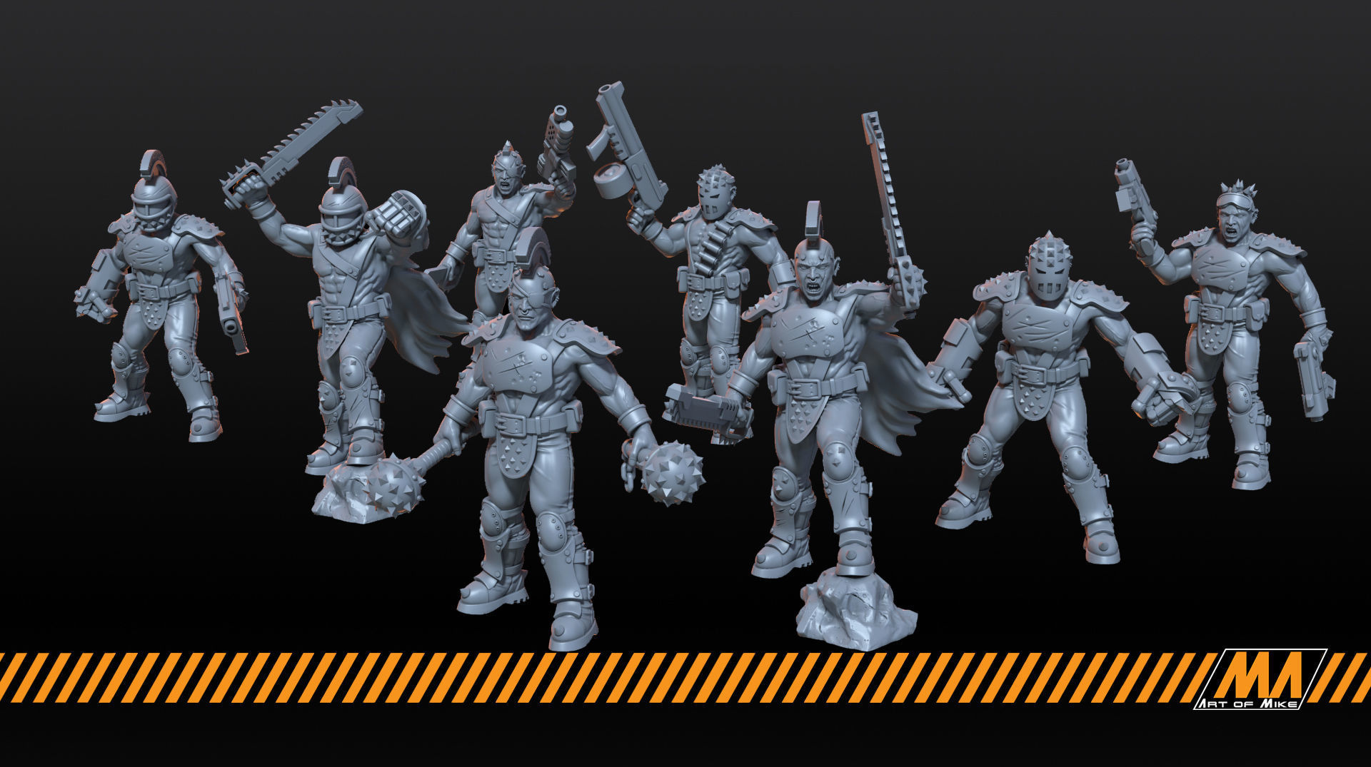 wasteland gangers 3D print model_1