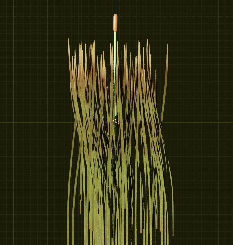 Minimalistic Pond Accessories  Bundle Low-poly 3D model_1