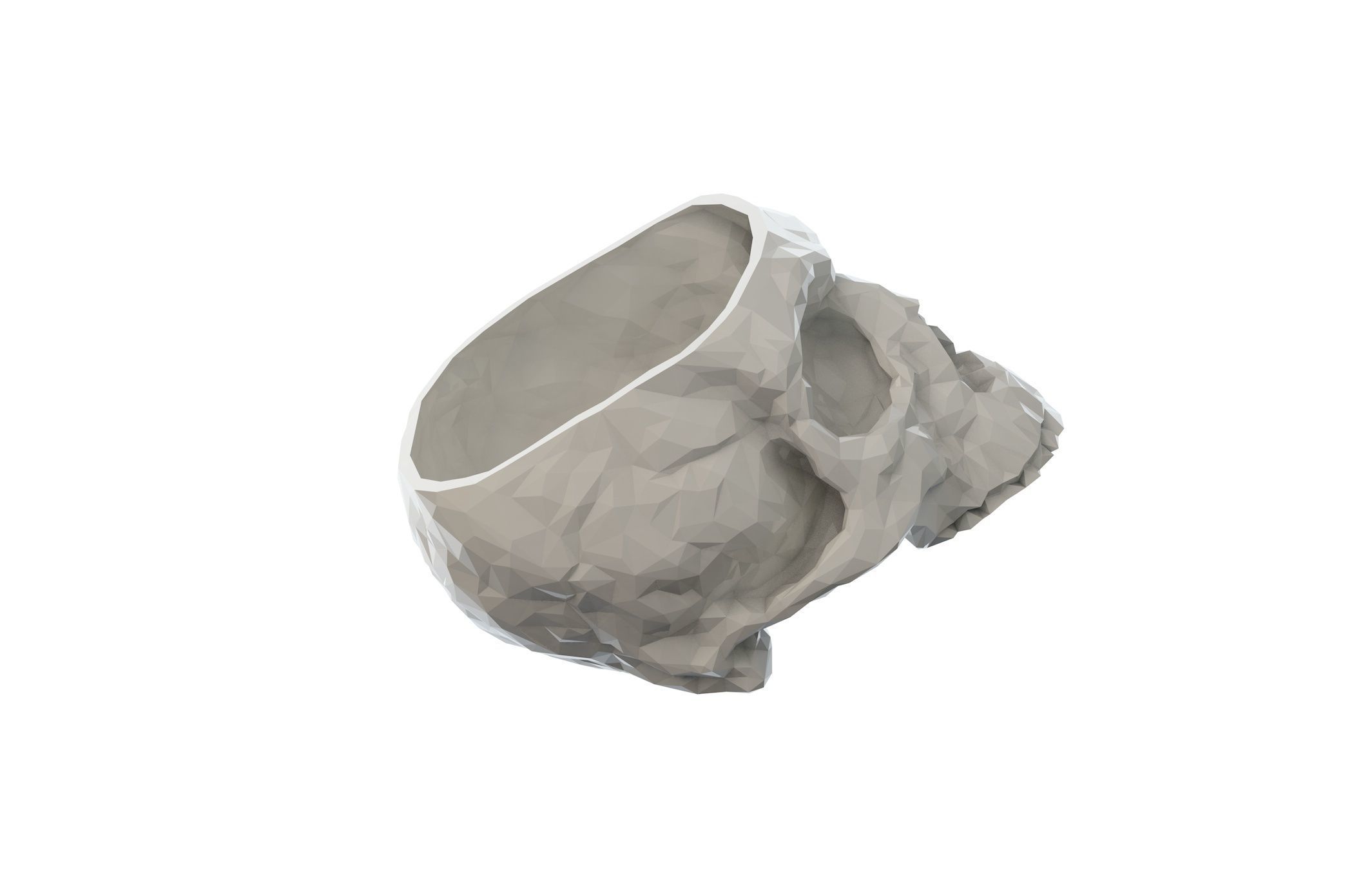 Skull Vase  3D print model_11