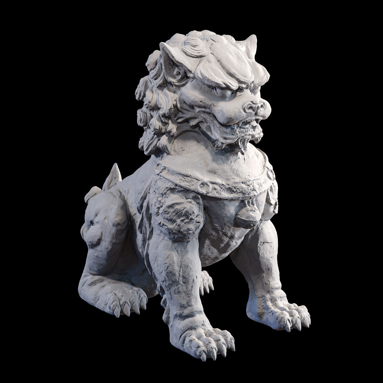 Chinese guardian lion foo dog 3D print model_25
