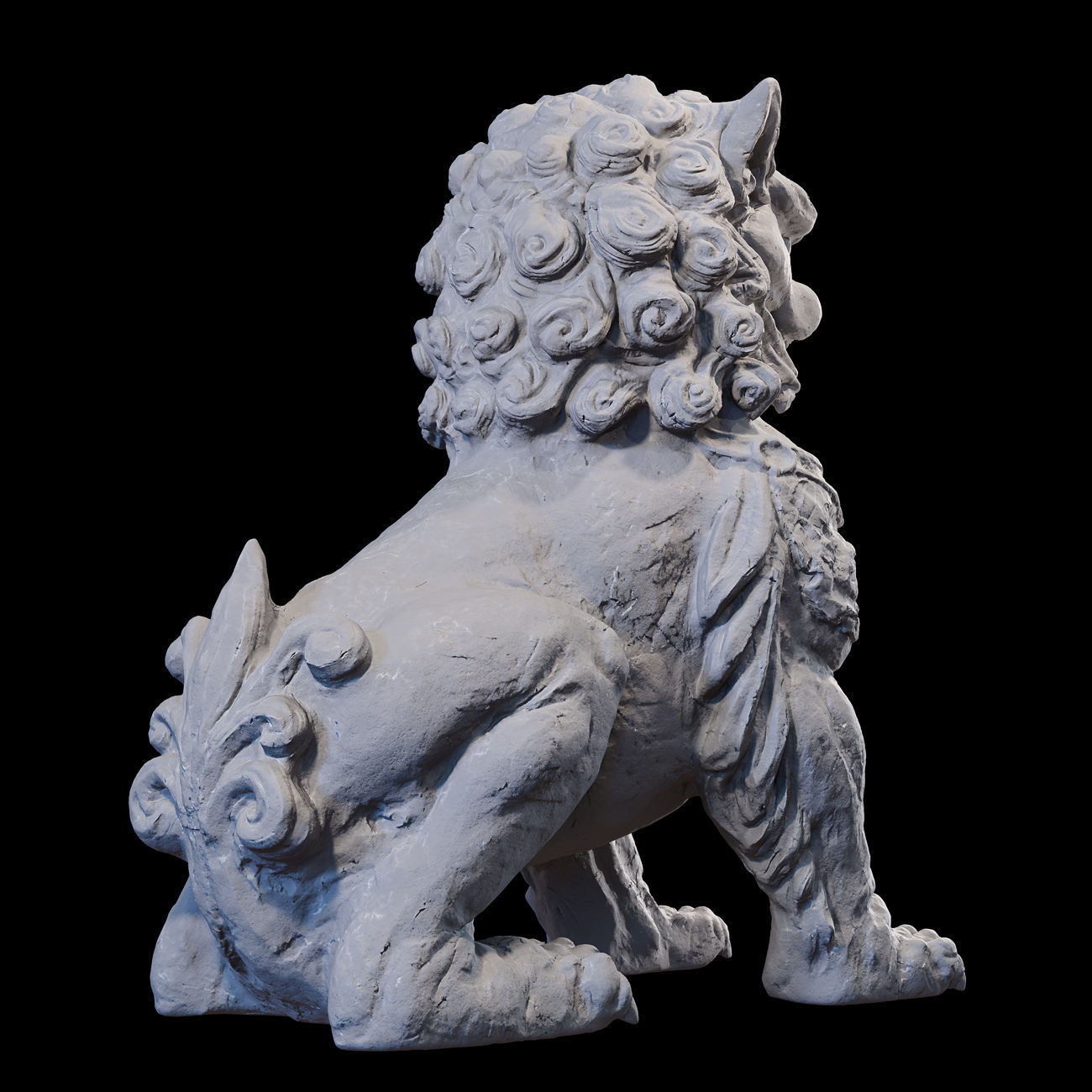 Chinese guardian lion foo dog 3D print model_26