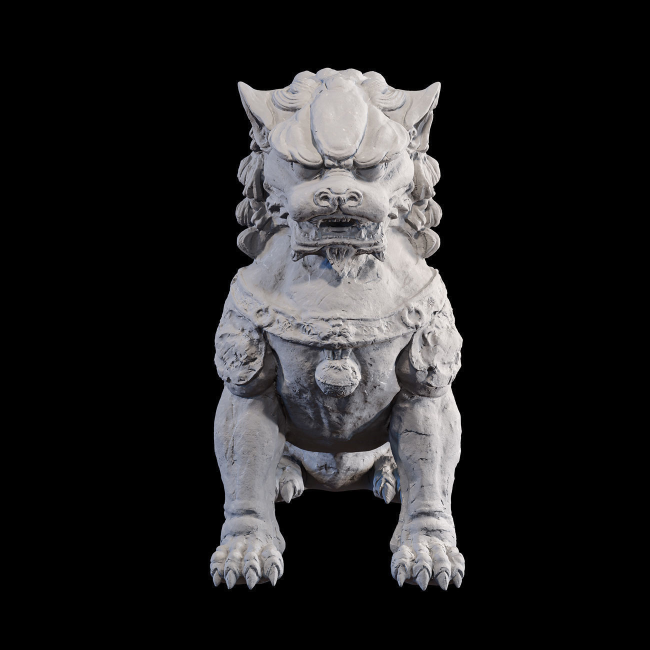 Chinese guardian lion foo dog 3D print model_24