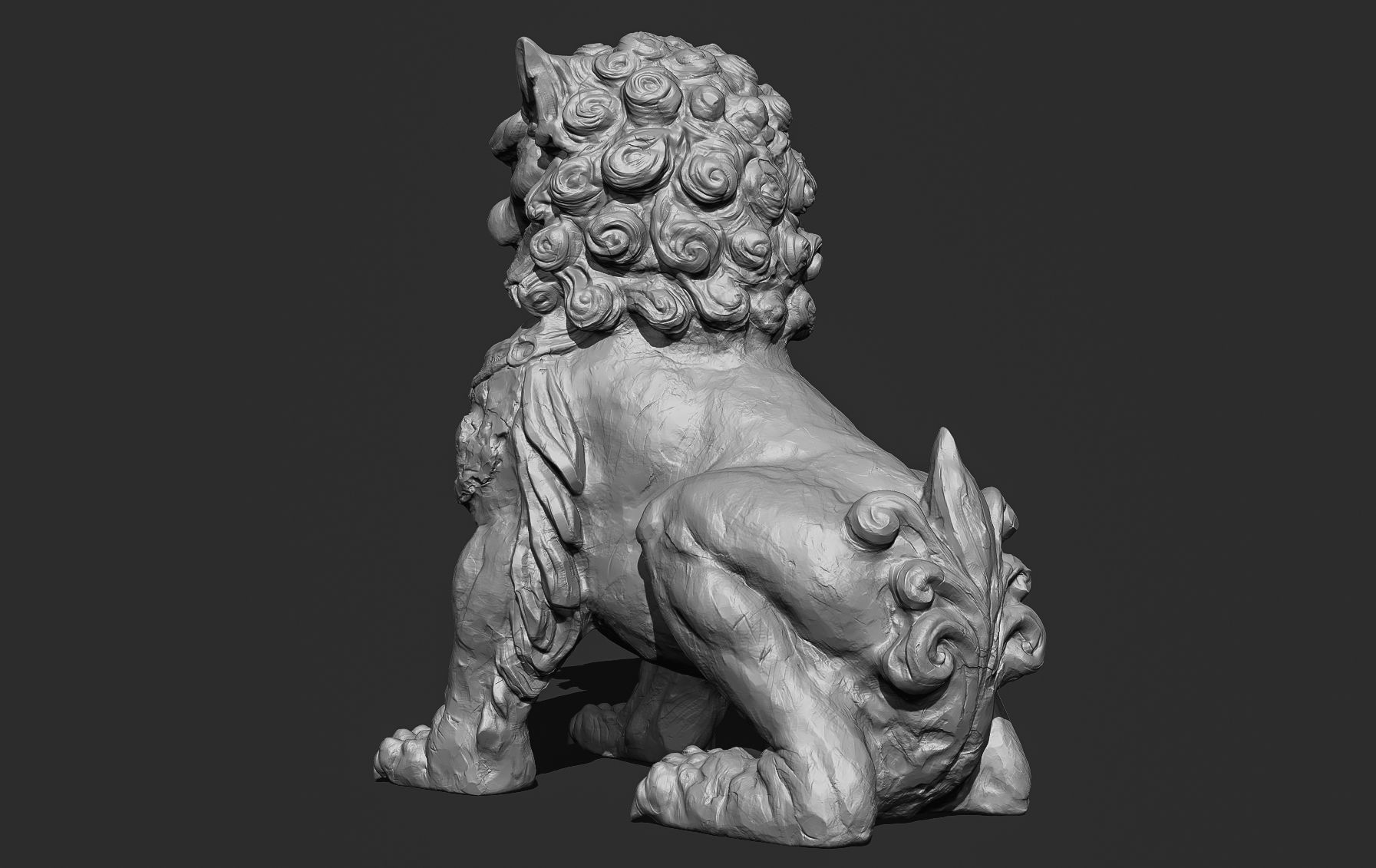 Chinese guardian lion foo dog 3D print model_15