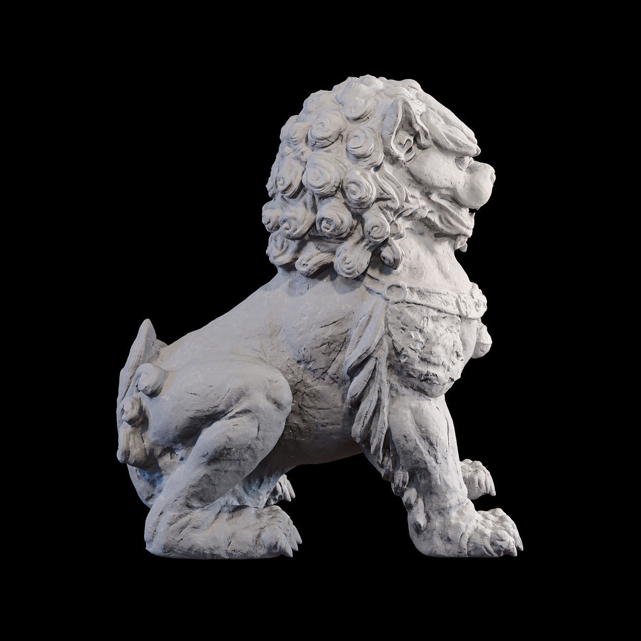 Chinese guardian lion foo dog 3D print model_31
