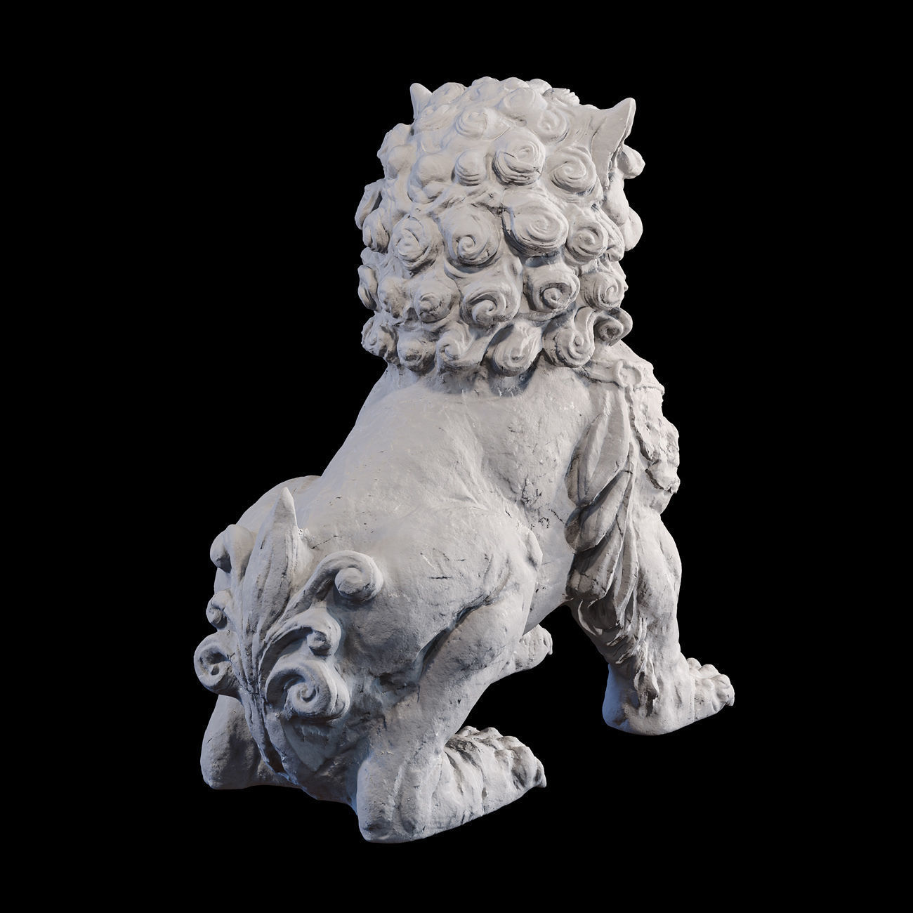 Chinese guardian lion foo dog 3D print model_33