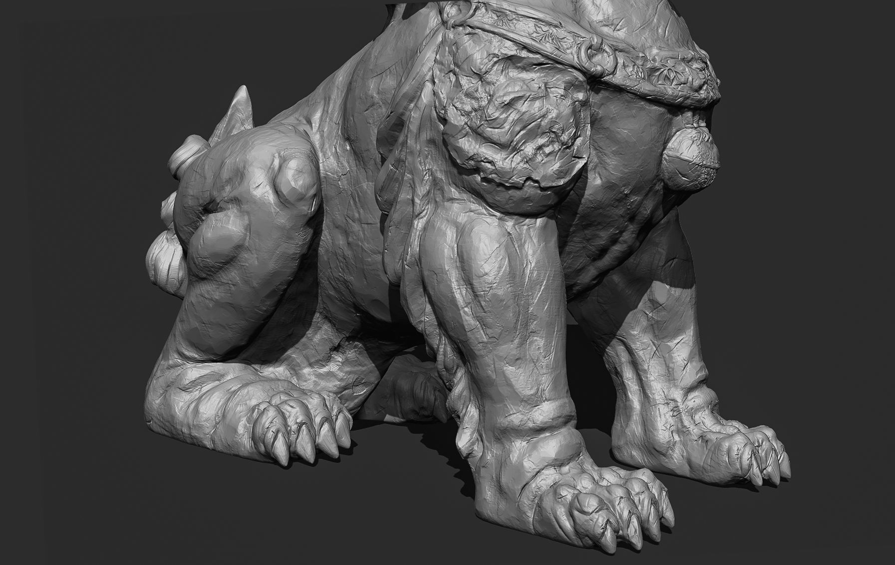 Chinese guardian lion foo dog 3D print model_32