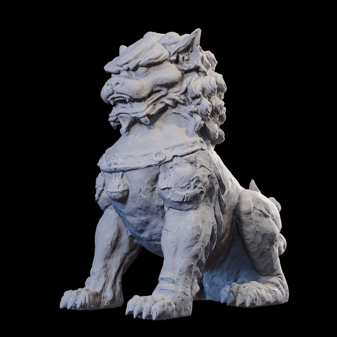 Chinese guardian lion foo dog 3D print model_27