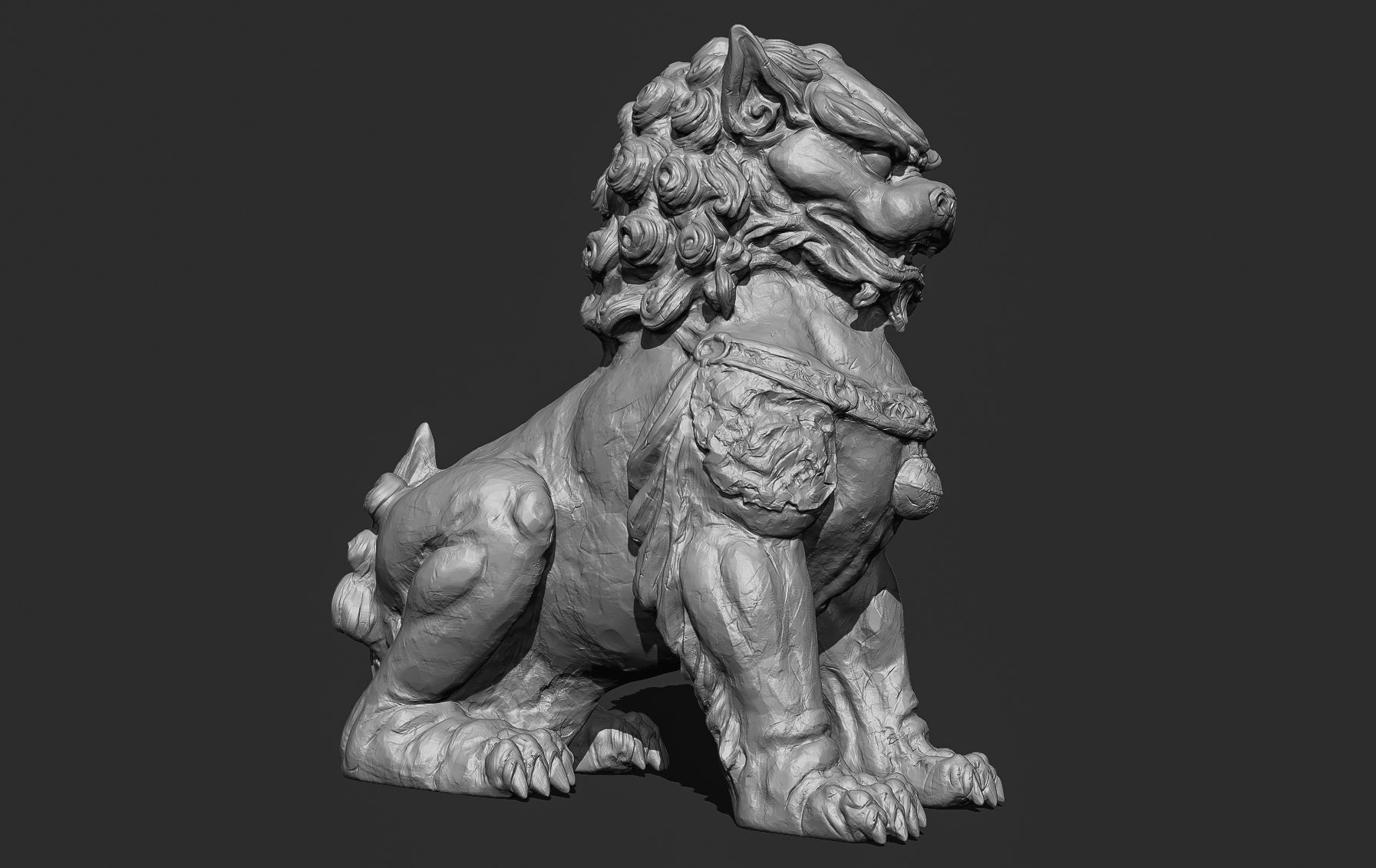 Chinese guardian lion foo dog 3D print model_18