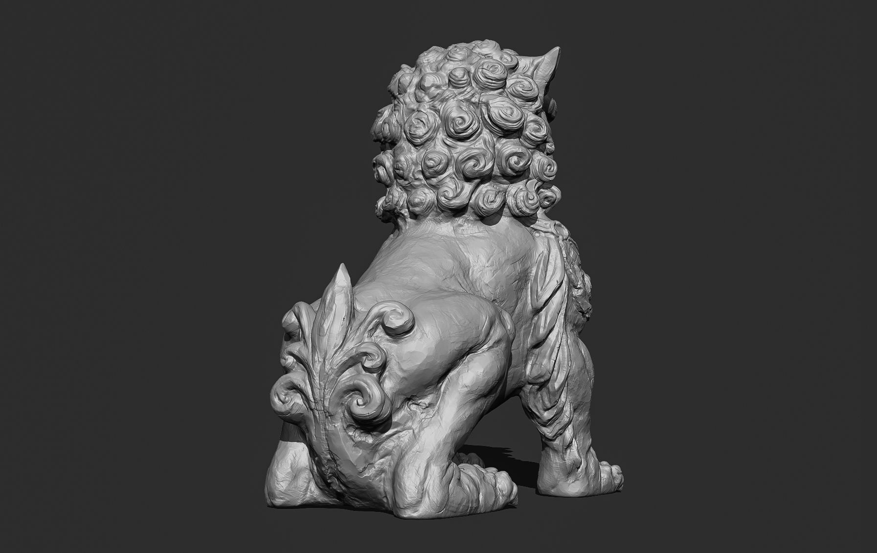 Chinese guardian lion foo dog 3D print model_20