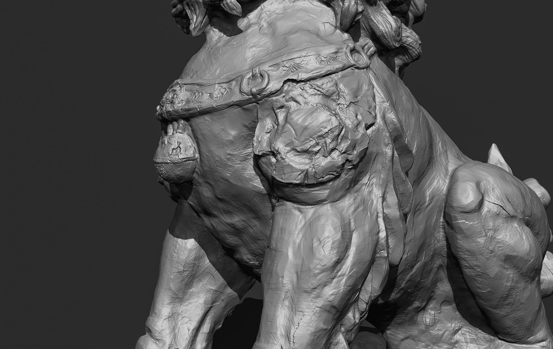 Chinese guardian lion foo dog 3D print model_22