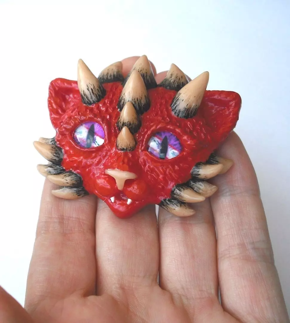 Fantastic cat head 3D print model_0