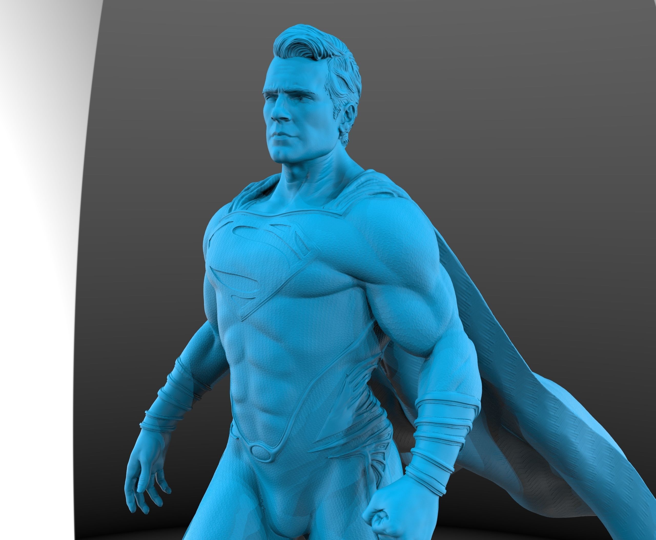 Superman from Man of steel 3D print model_1