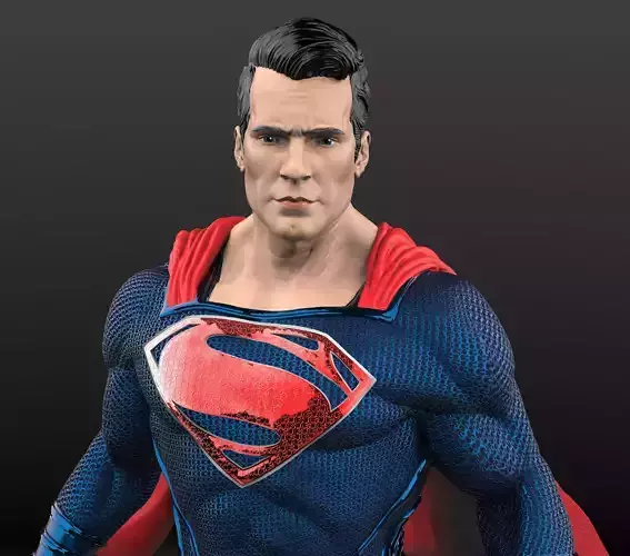 Superman from Man of steel 3D print model