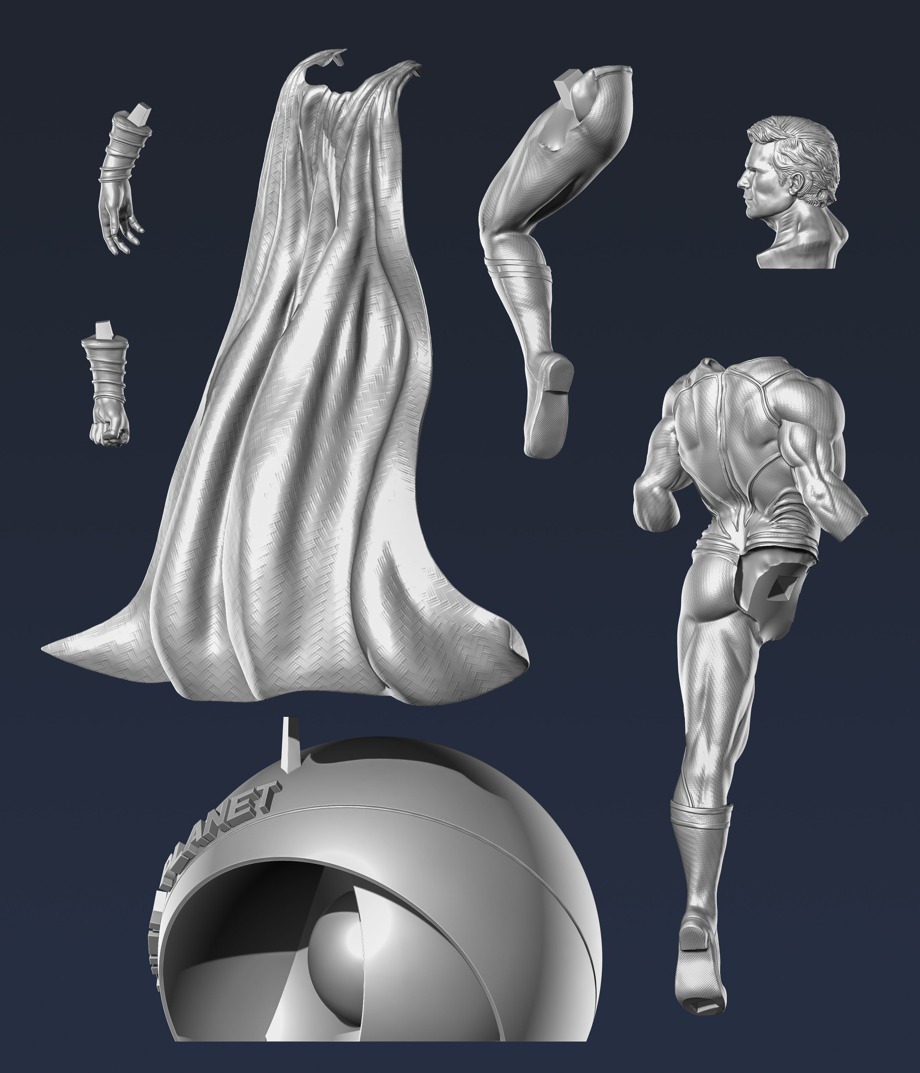 Superman from Man of steel 3D print model_6