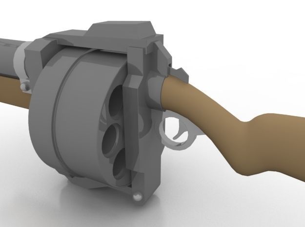 Toy Grenade Launcher 3D model_4