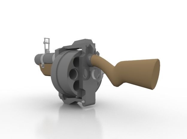 Toy Grenade Launcher 3D model_3