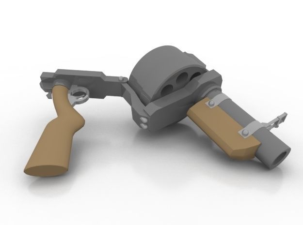 Toy Grenade Launcher 3D model_6