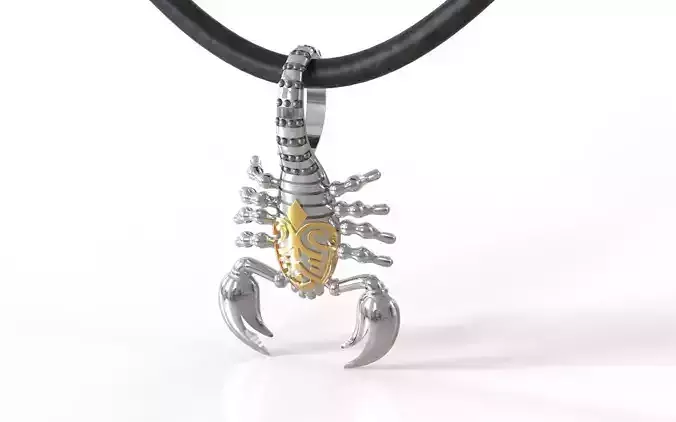  Scorpio pendant 3D print model