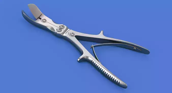 Curved Bone Cutter 3D model