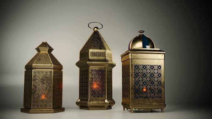 ramadan lanterns 3D model
