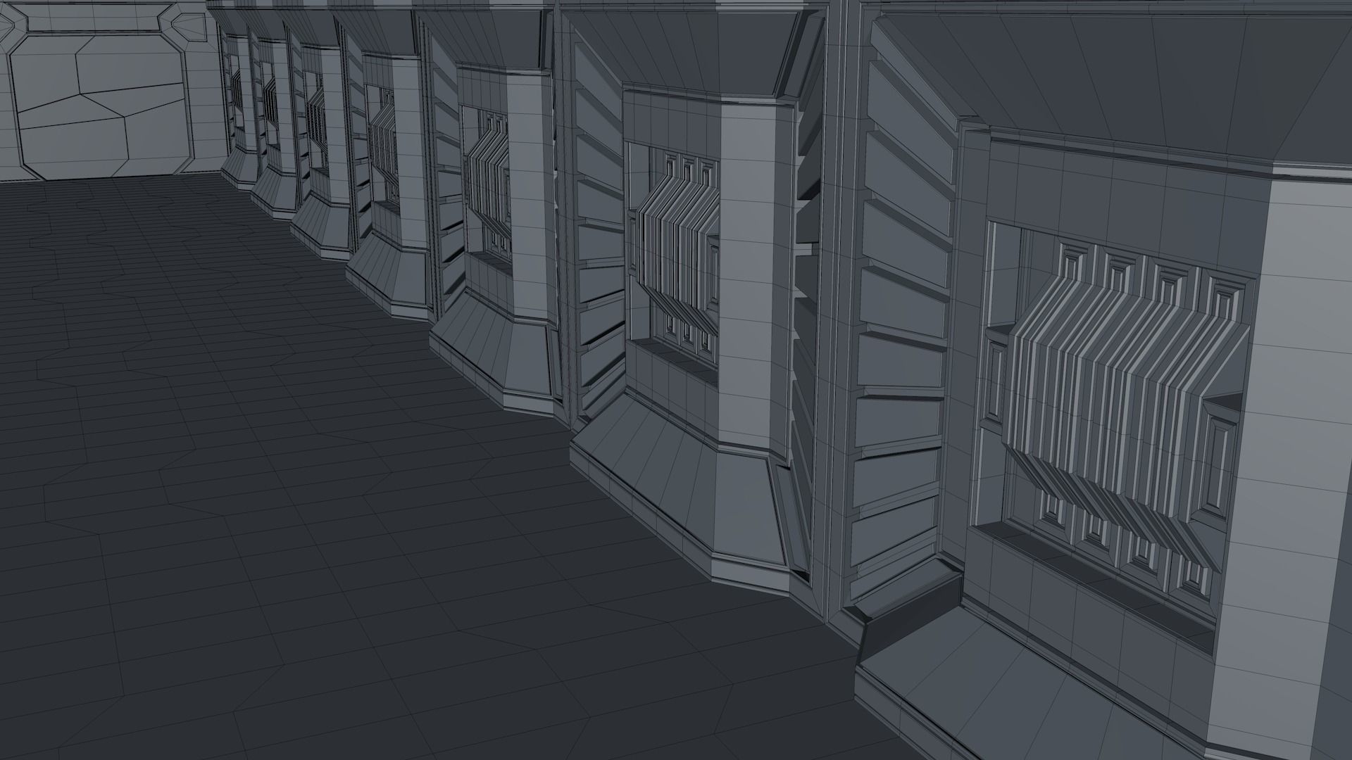 Sci Fi Corridor 3D model_8