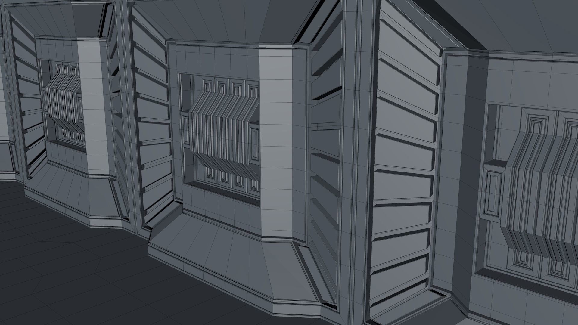 Sci Fi Corridor 3D model_9