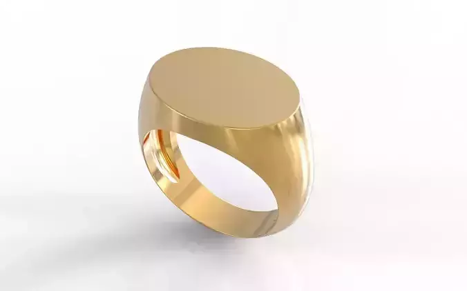 simple oval man ring