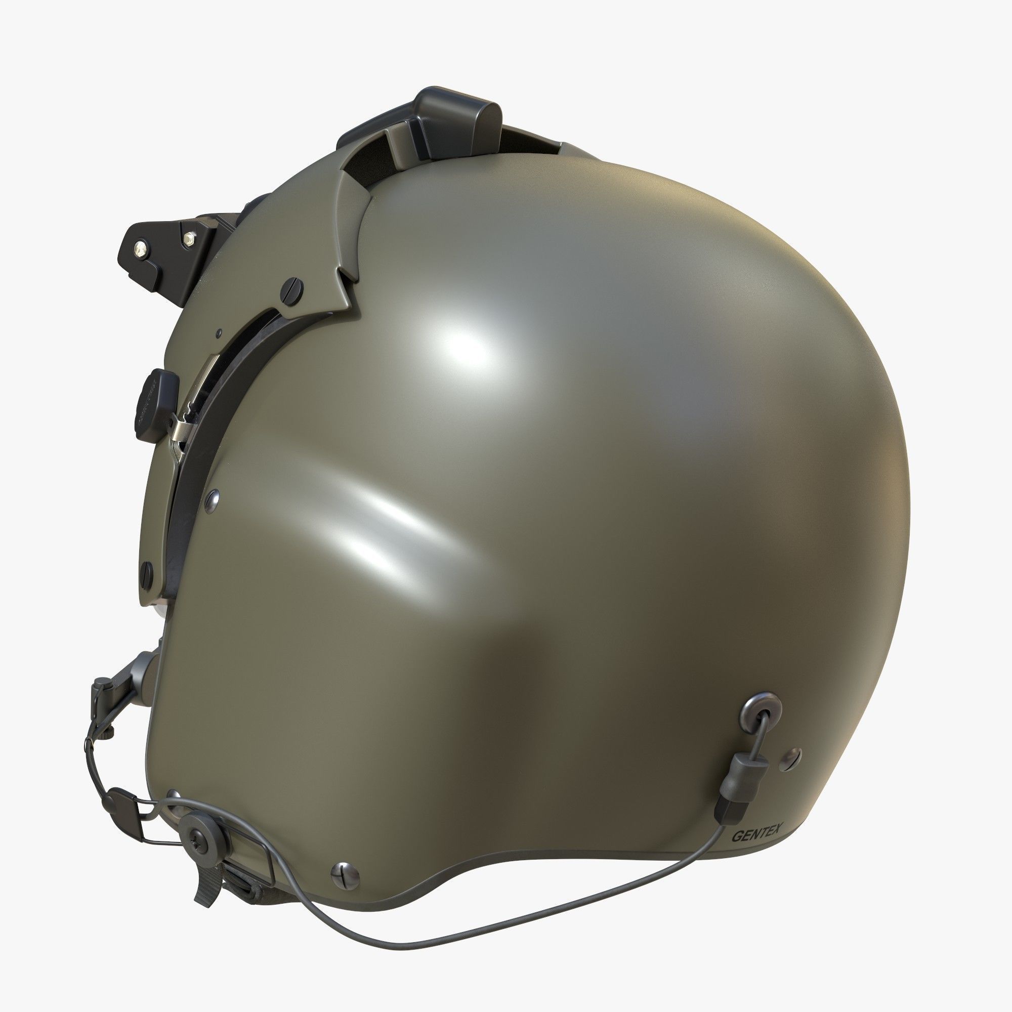 Pilot Helmet Gentex HGU 56P 3D model_4