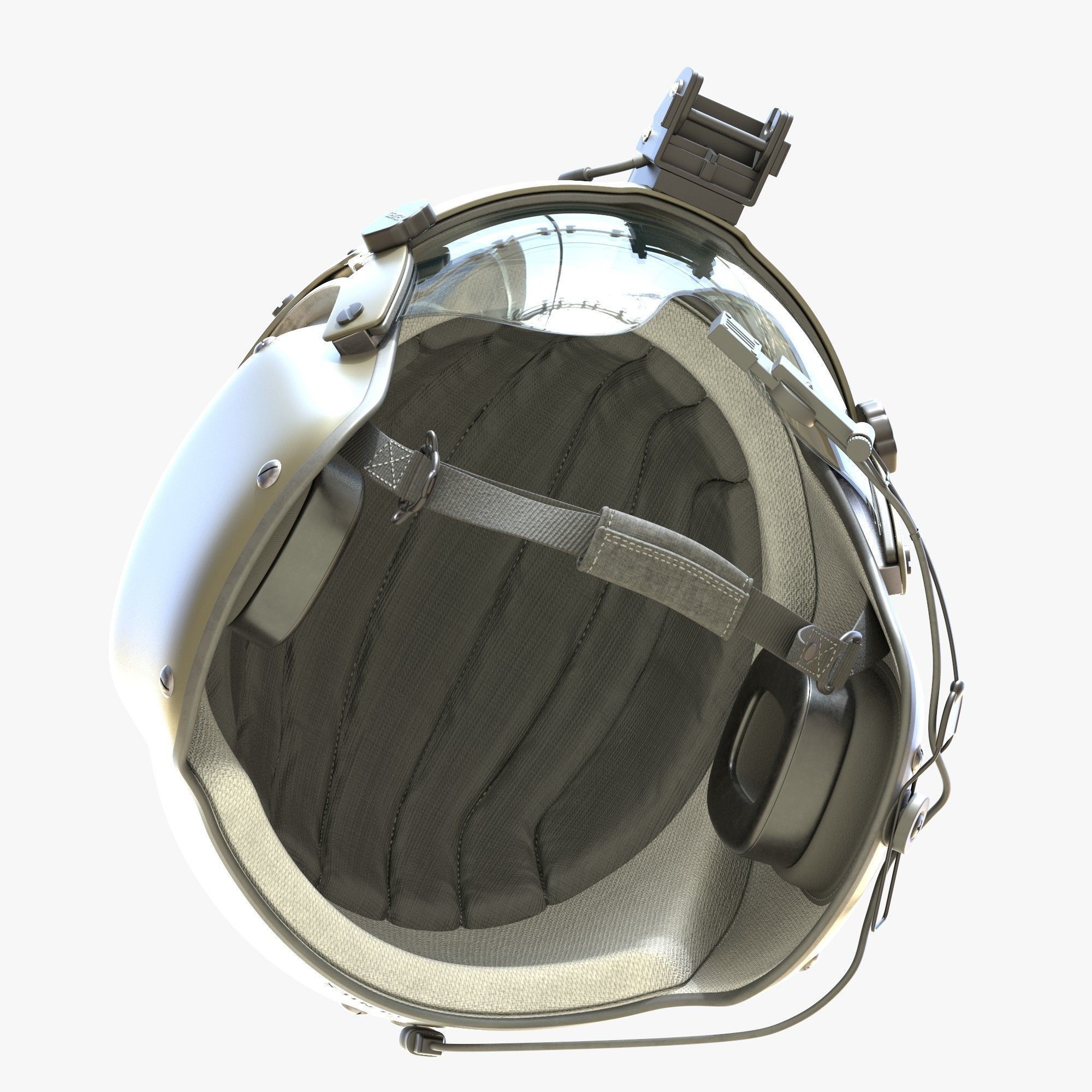 Pilot Helmet Gentex HGU 56P 3D model_3