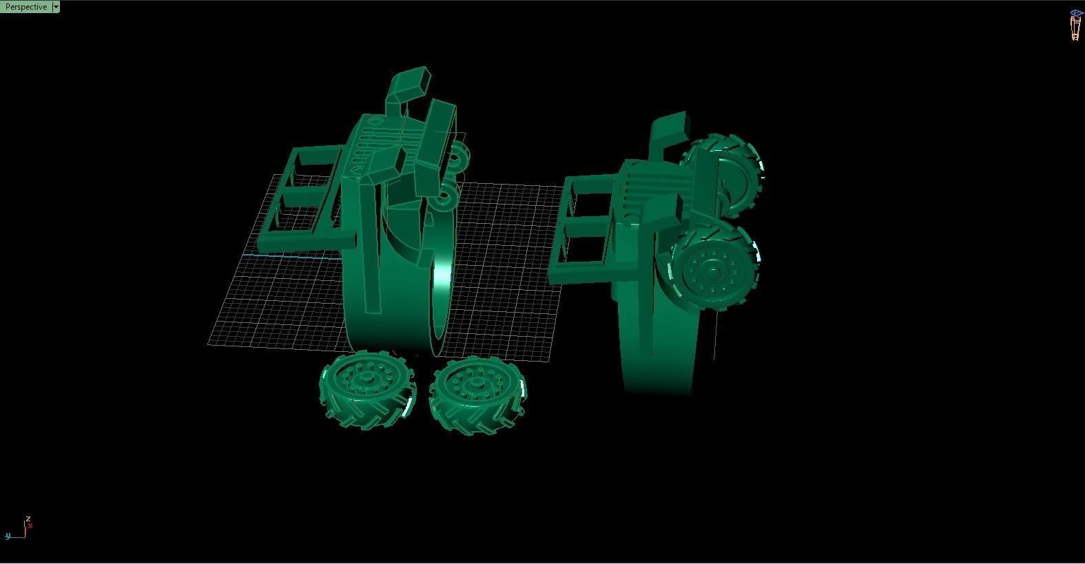 willys car ring  3D print model 3D model_5