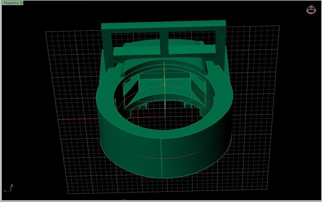 willys car ring  3D print model 3D model_4