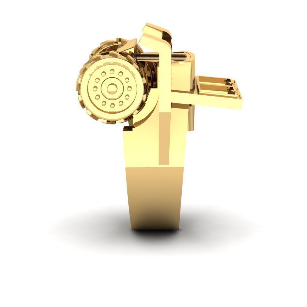 willys car ring  3D print model 3D model_3