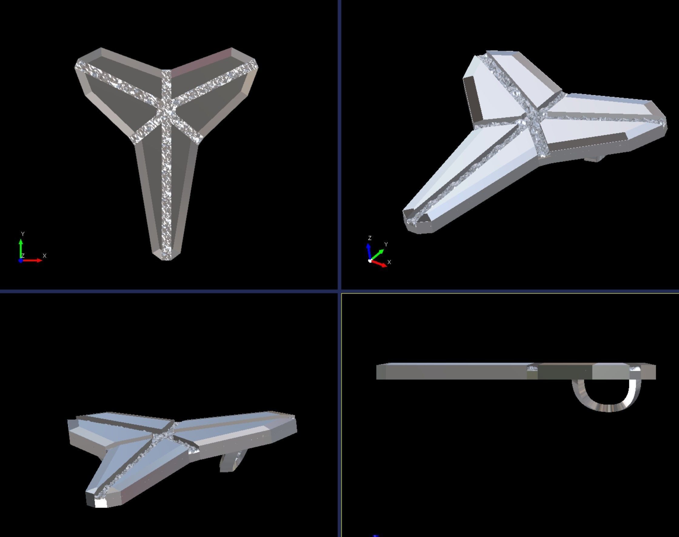 Kobe Logo Textured 3D print model_1