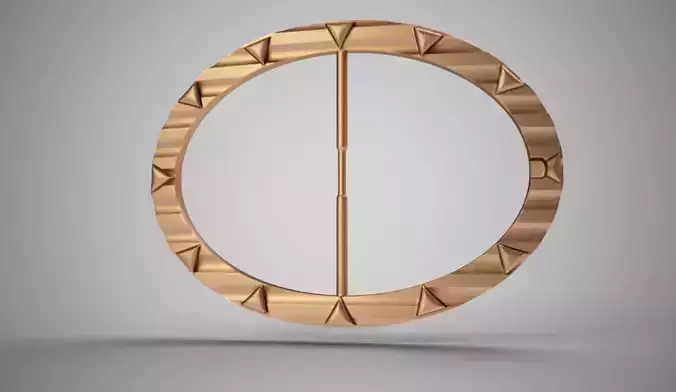 Wavy Arrow Belt Buckle 3D print model