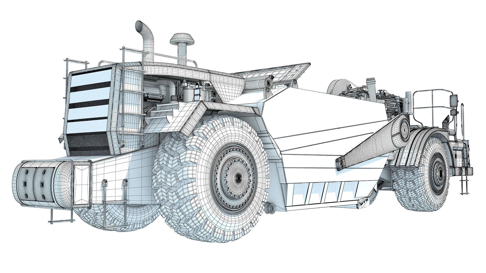 Tractor Scraper 3D model_17