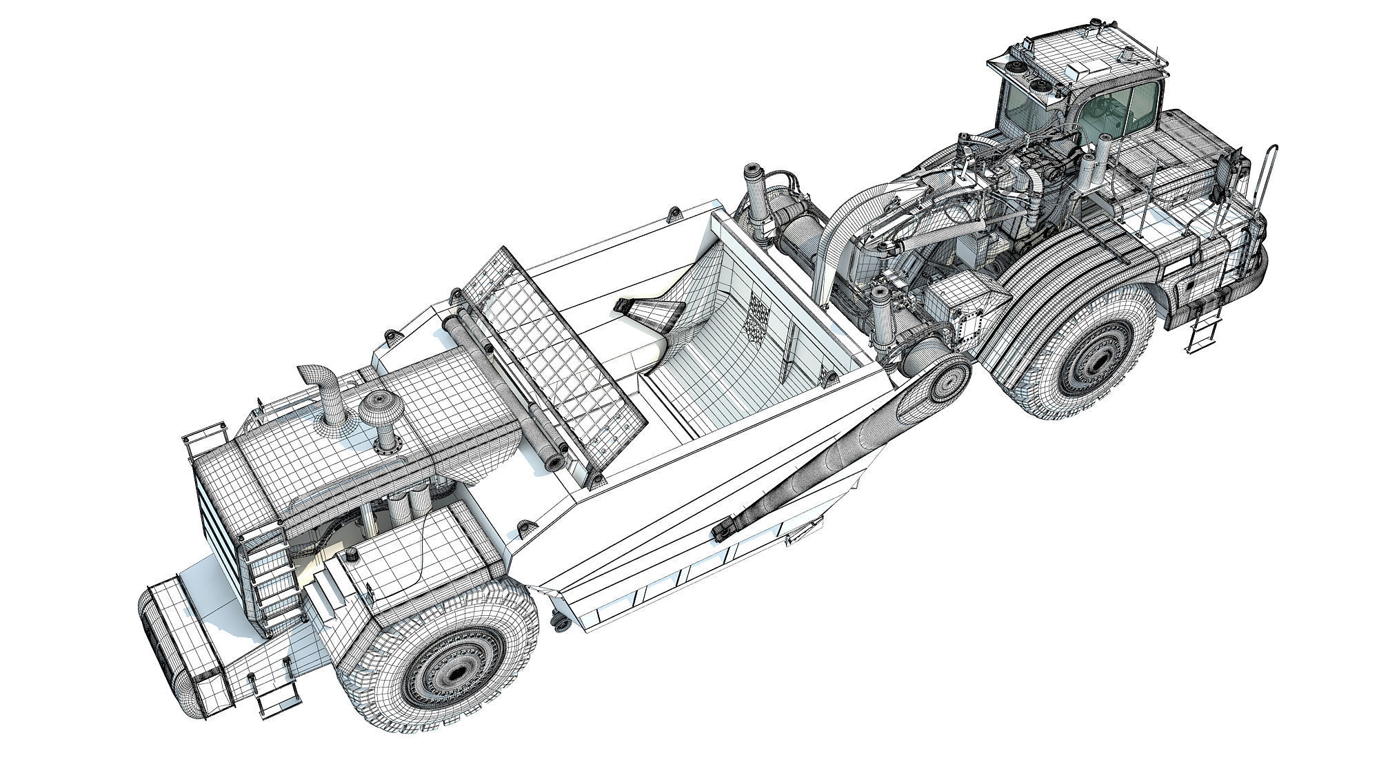 Tractor Scraper 3D model_18