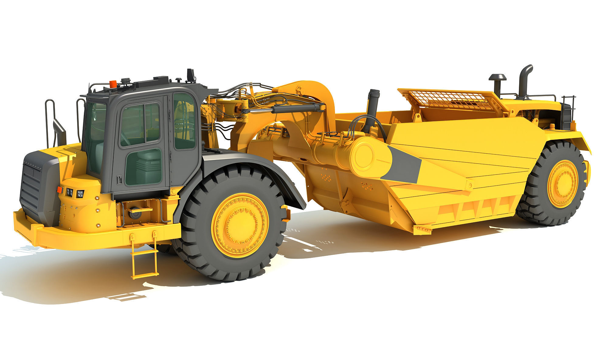 Tractor Scraper 3D model_1