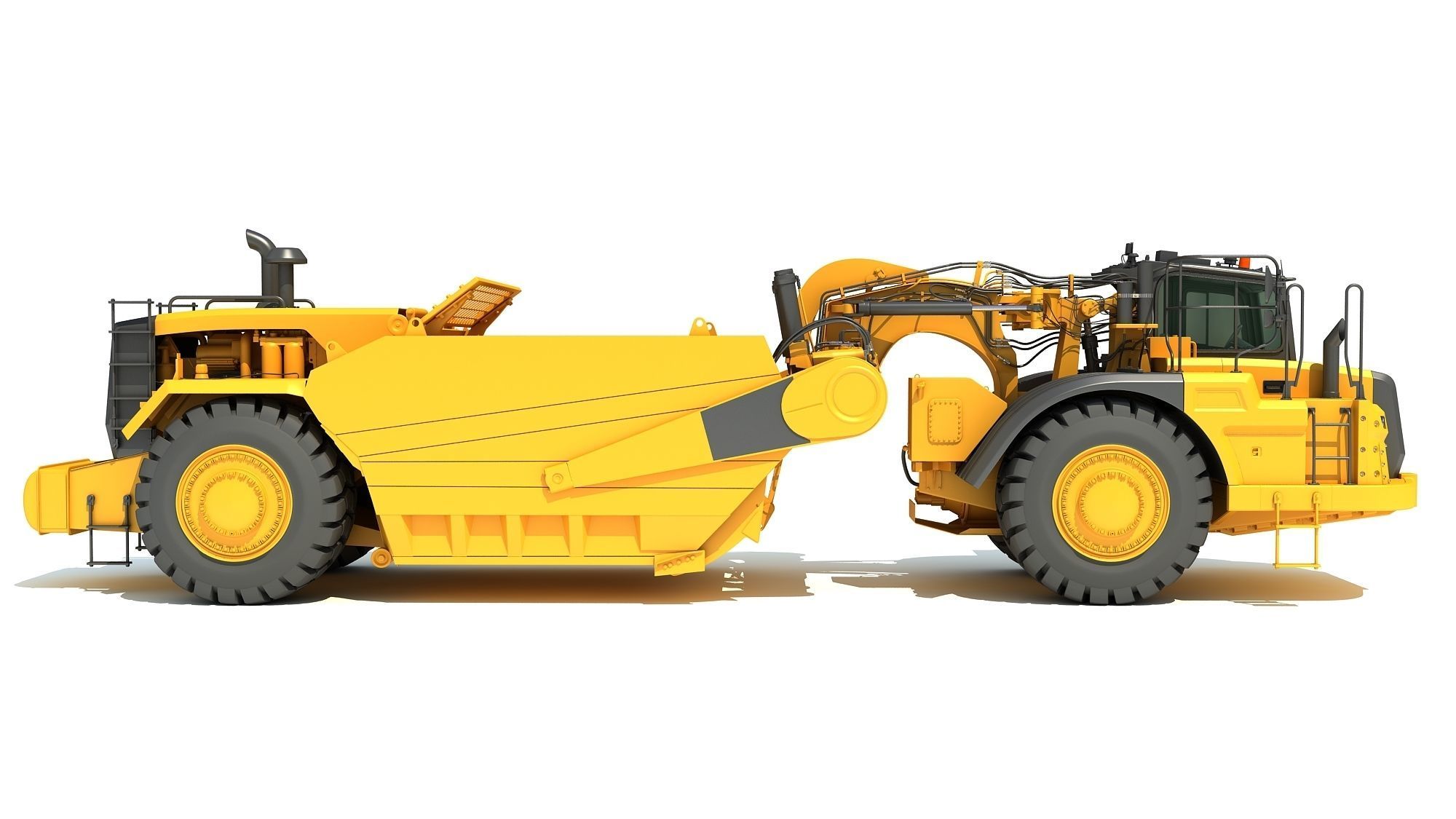 Tractor Scraper 3D model_8