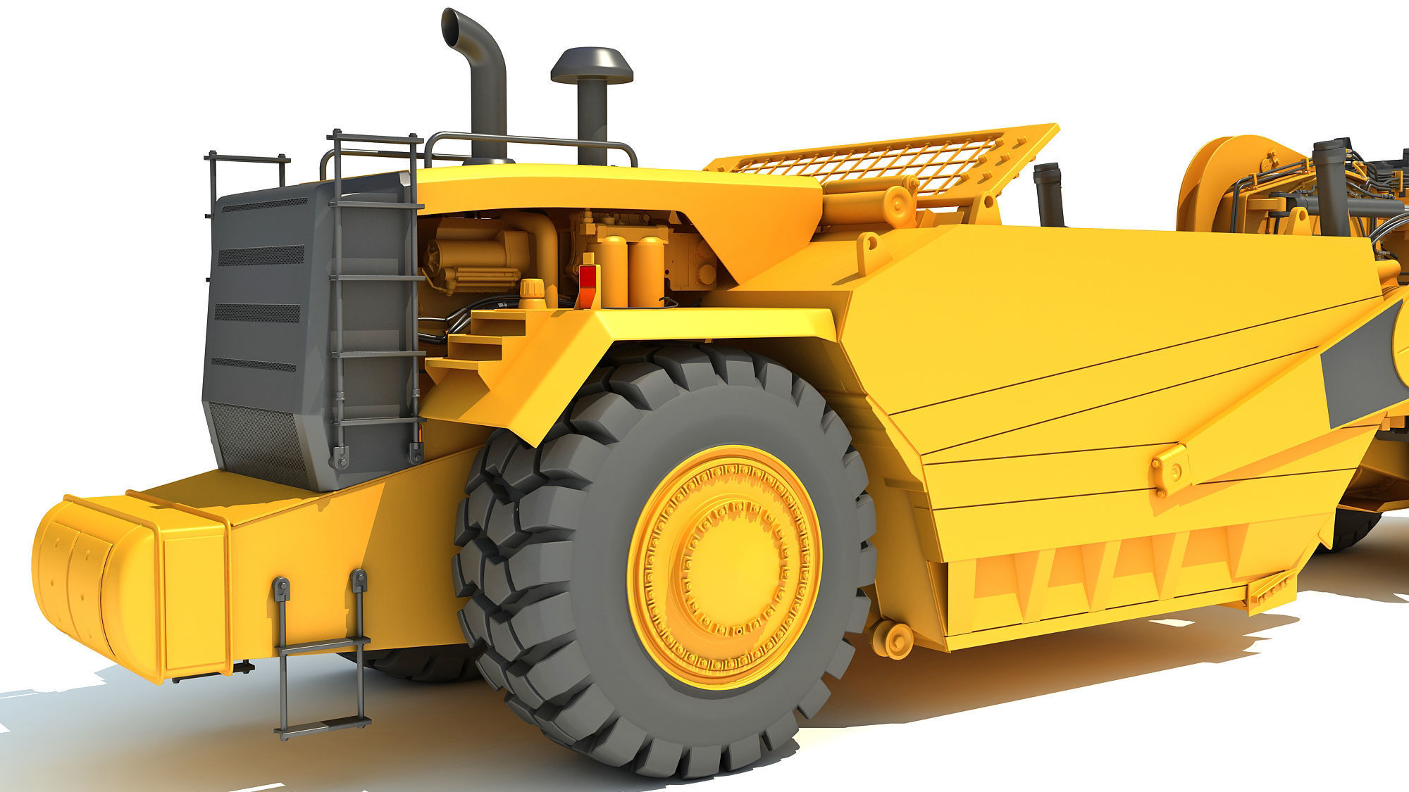 Tractor Scraper 3D model_13