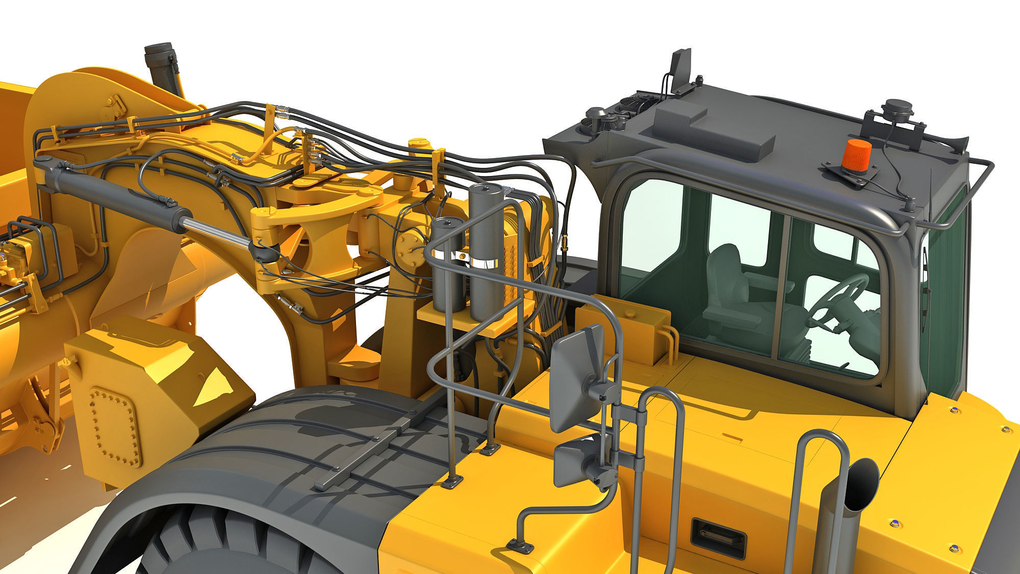 Tractor Scraper 3D model_14
