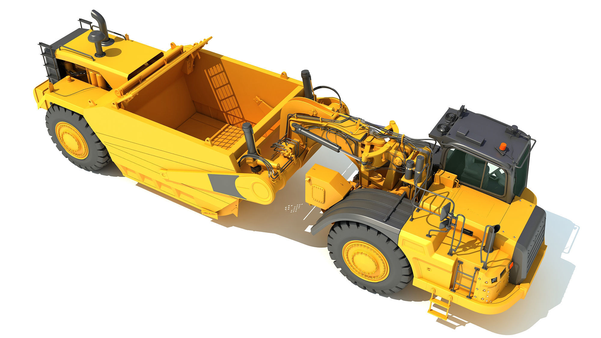 Tractor Scraper 3D model_9