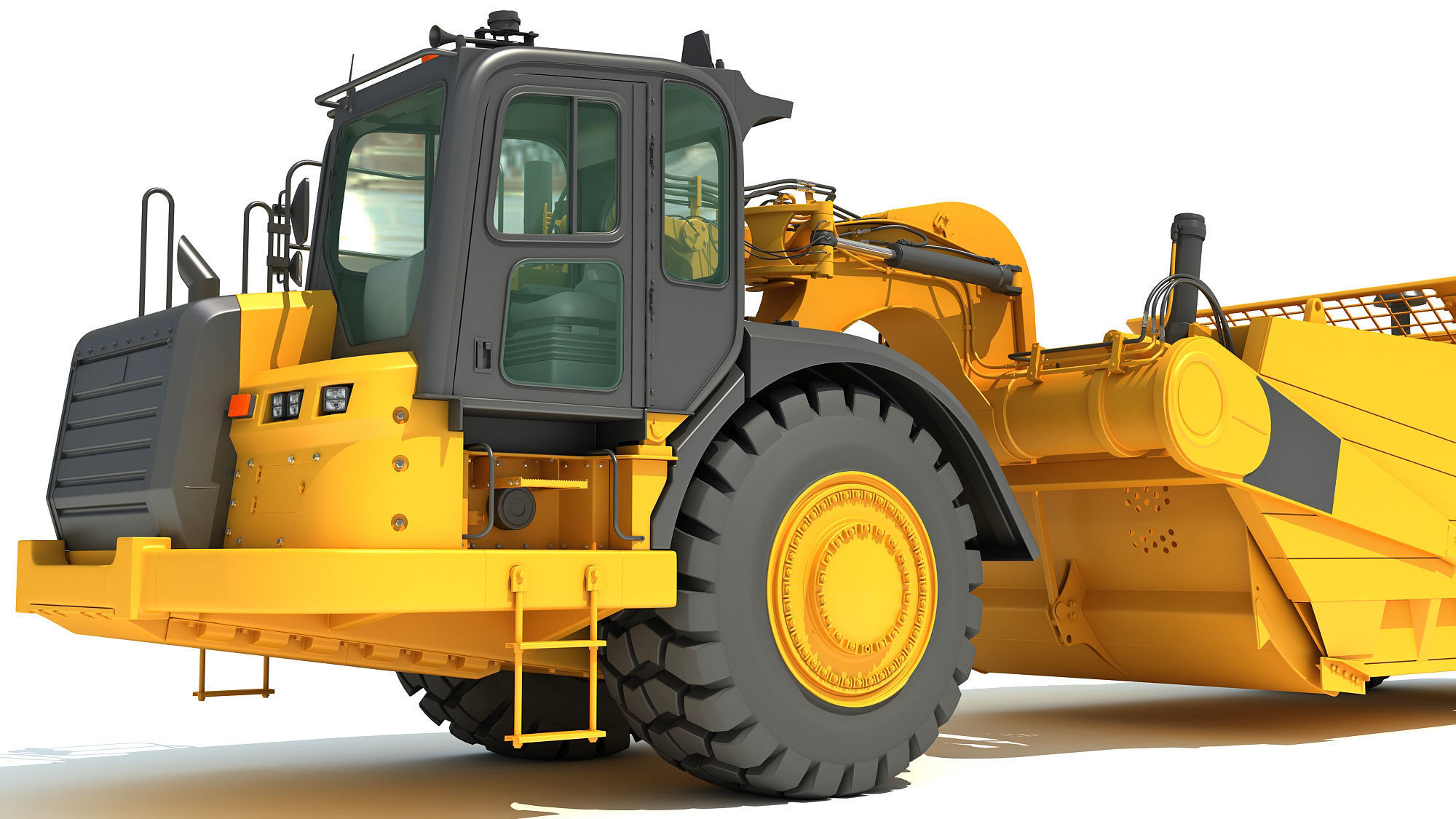 Tractor Scraper 3D model_11