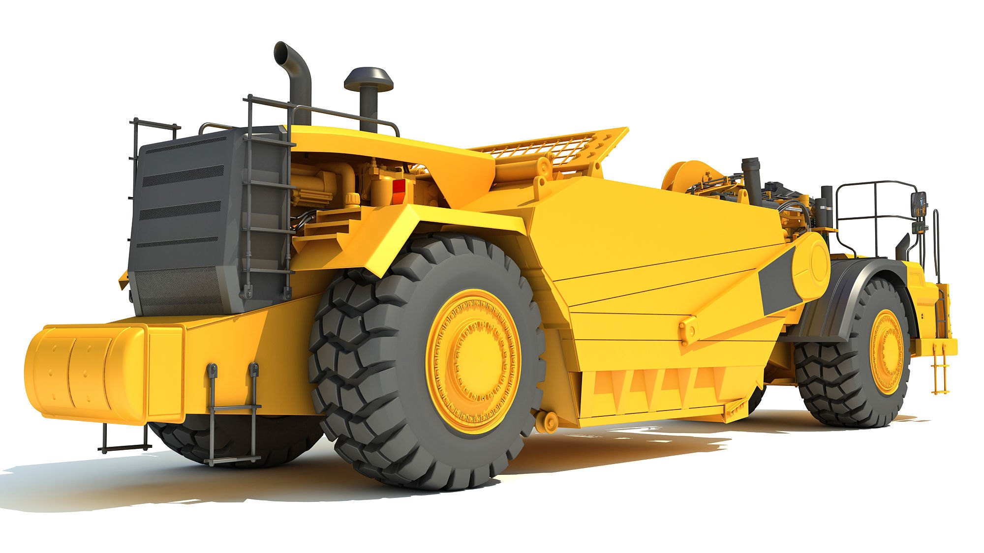 Tractor Scraper 3D model_6