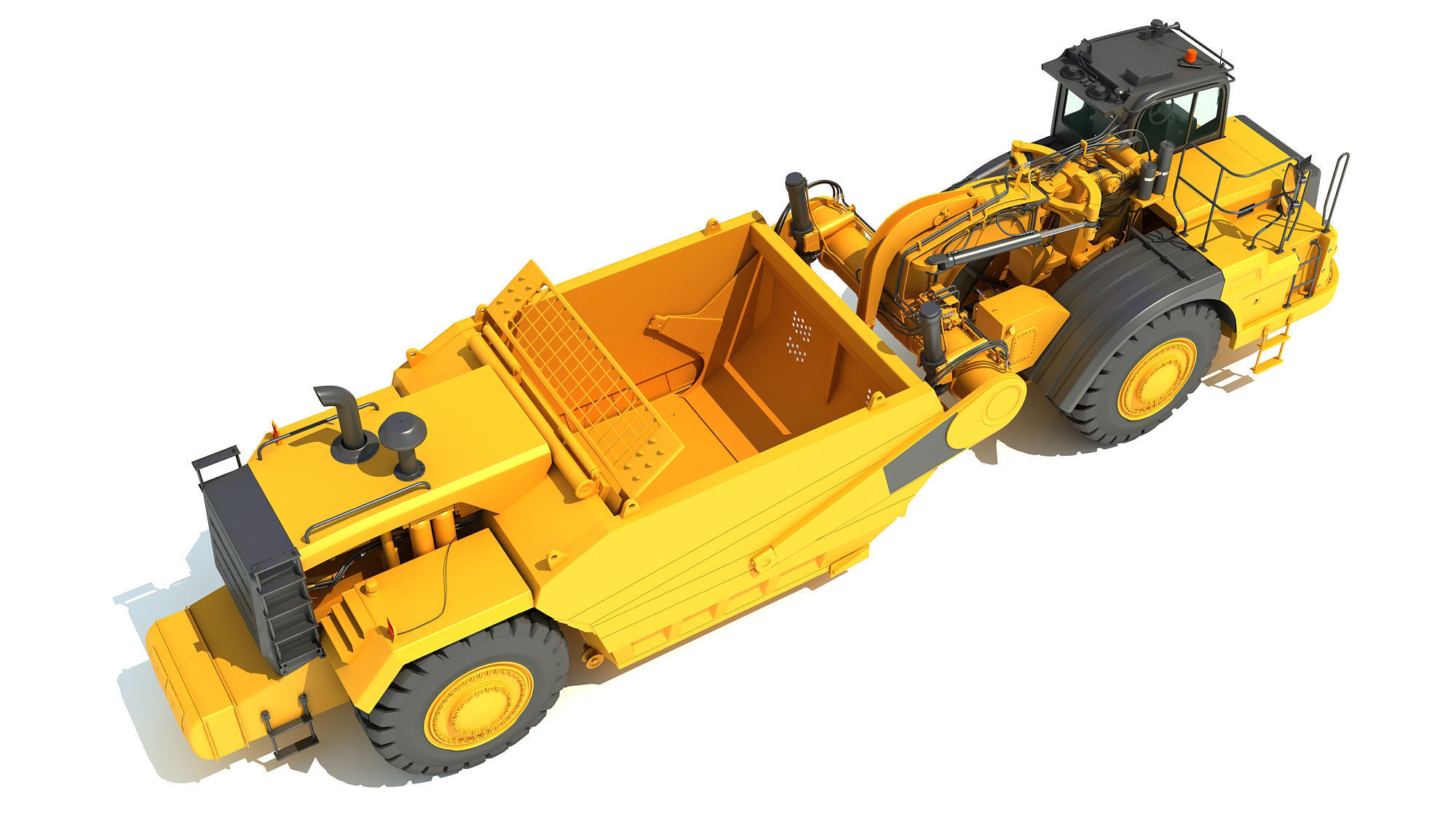 Tractor Scraper 3D model_7