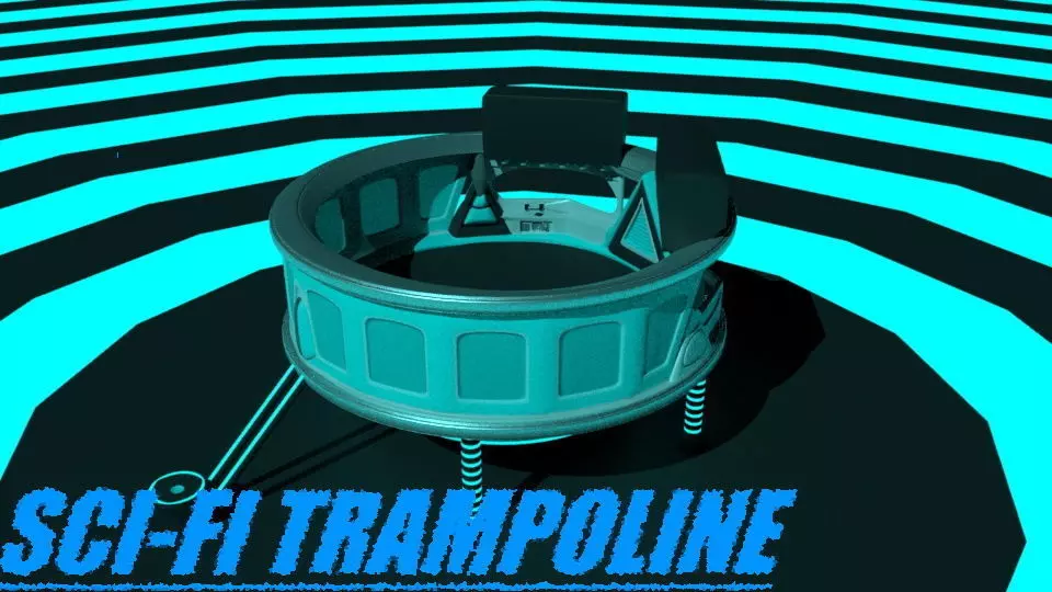 Sci-fi Trampoline 3D model