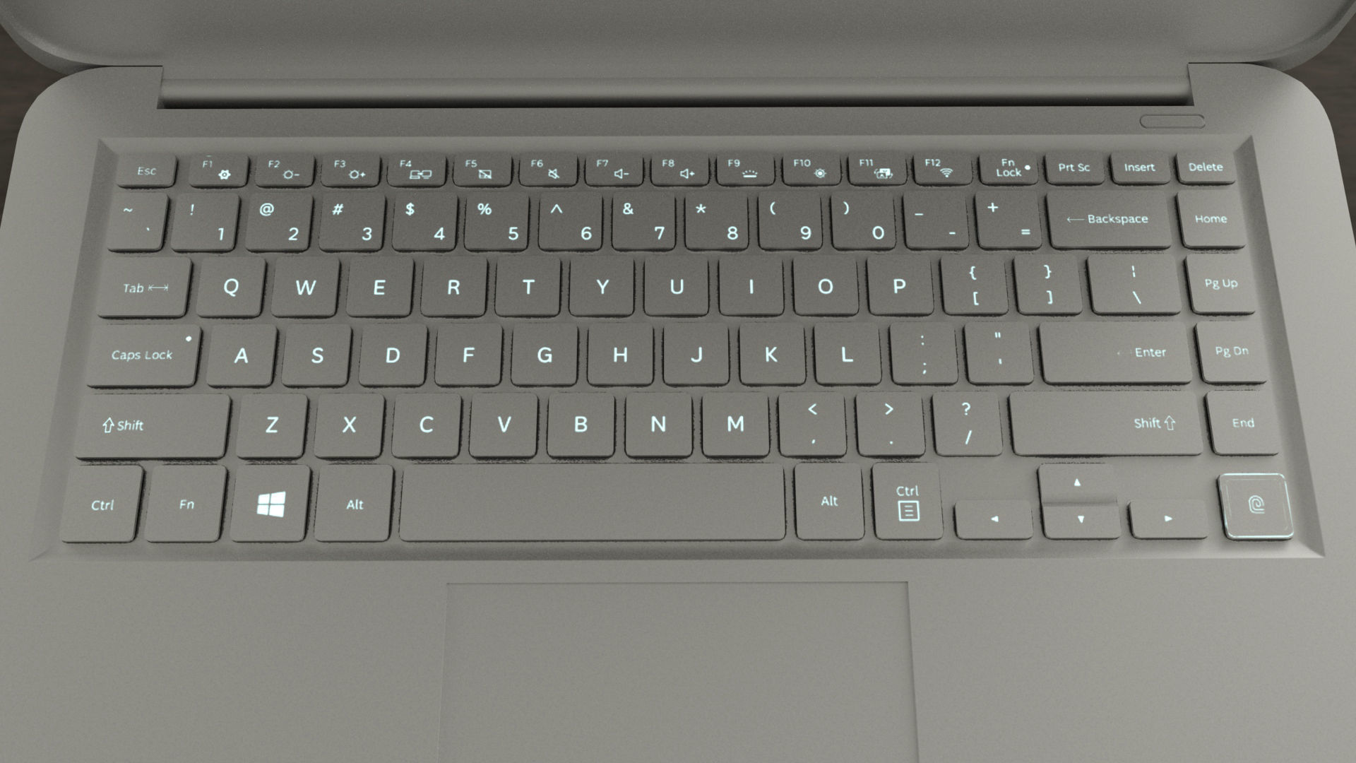  Generic aluminum laptop 3D model_5