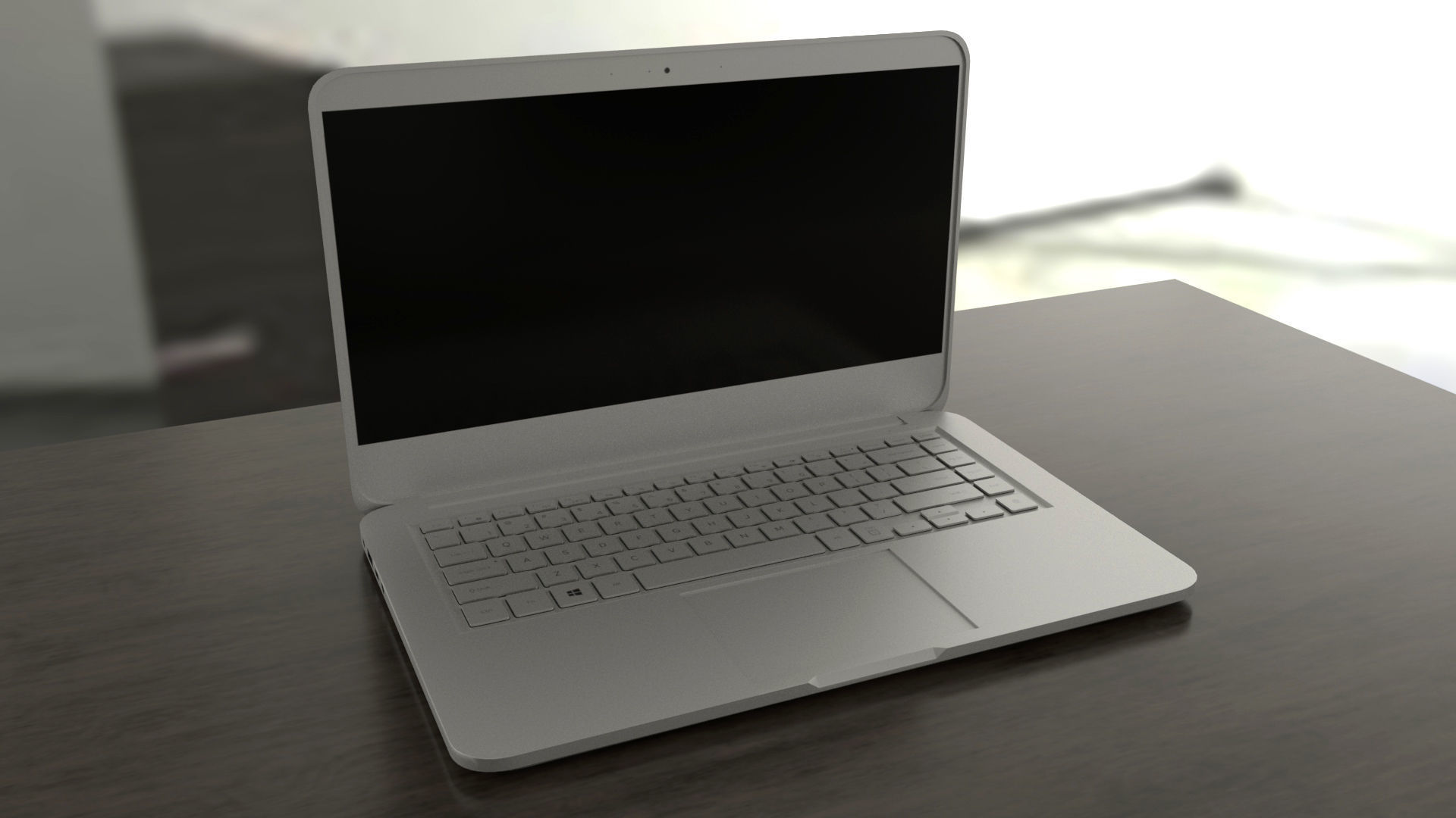  Generic aluminum laptop 3D model_11