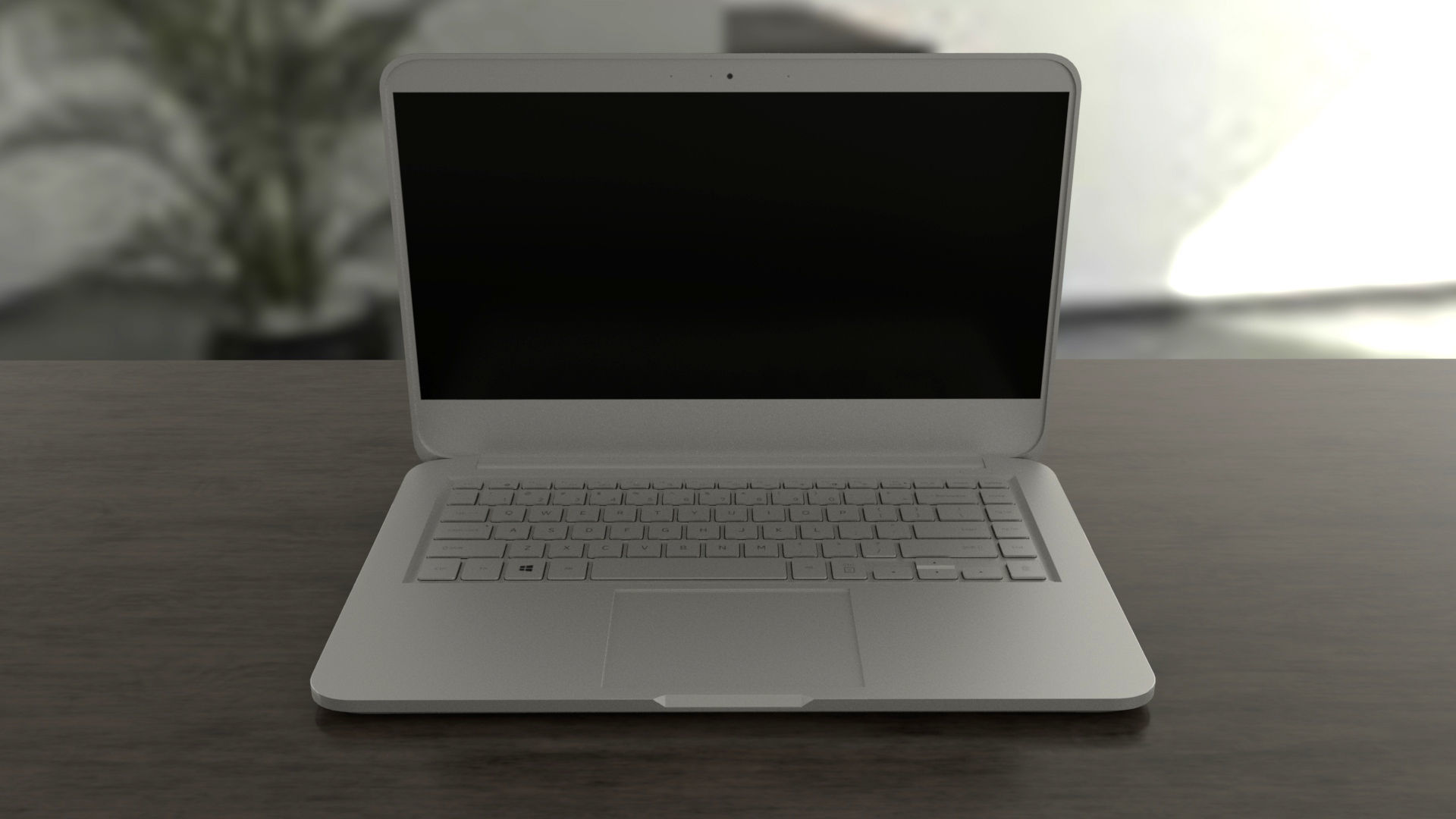  Generic aluminum laptop 3D model_15