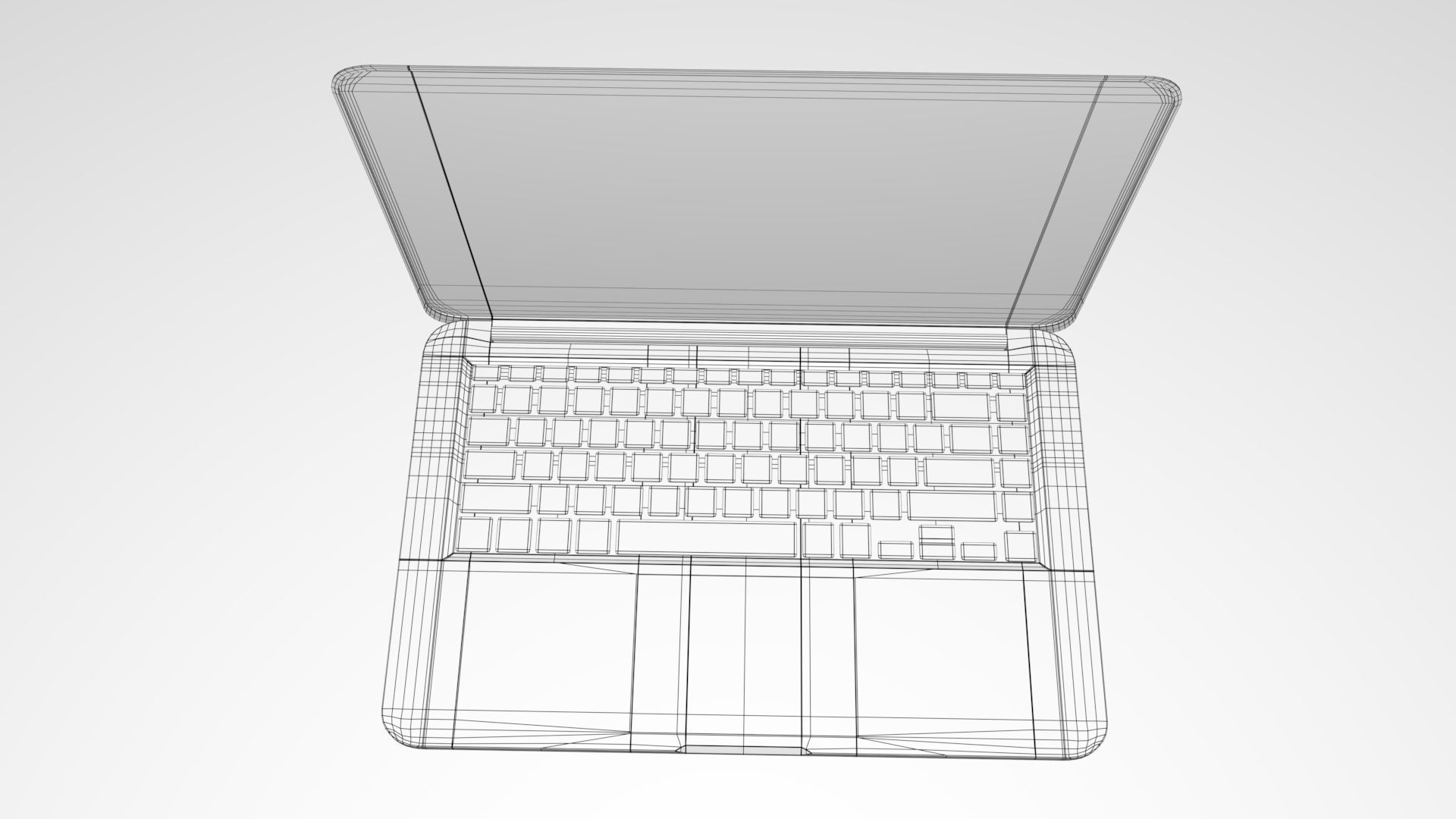  Generic aluminum laptop 3D model_7